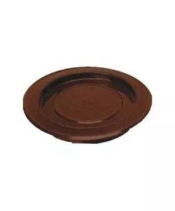 Rosone per Tubo Stufa Marrone - Diametro 12 cm