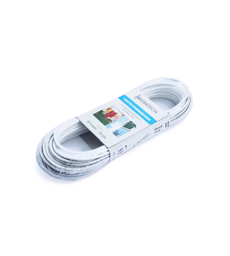 Cavetto in Acciaio Ottonato Plastificato 4 mm - Confezione 20 mt
