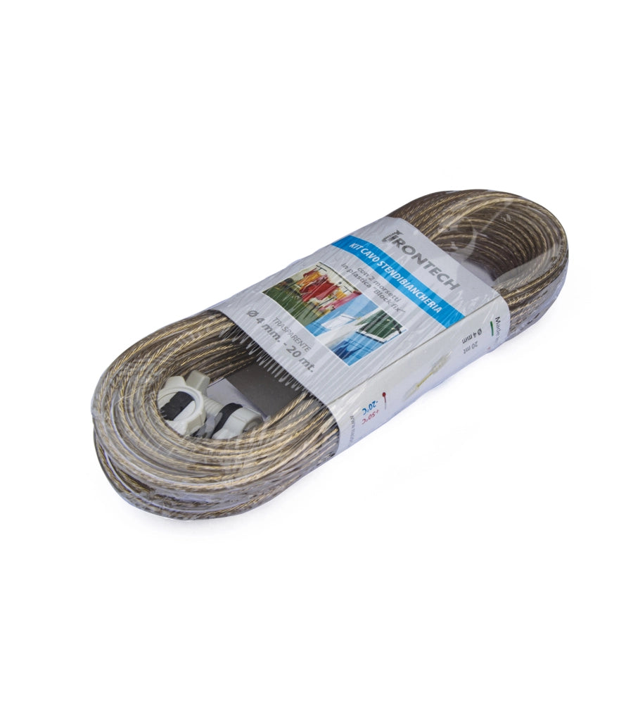 Filo Stendibiancheria in Plastica Rinforzato - 4,0 mm x 20 mt