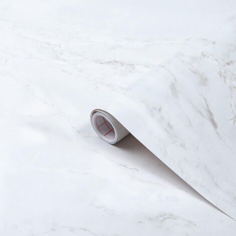 Plastica Adesiva Effetto Marmo Chiaro - Altezza 45 cm