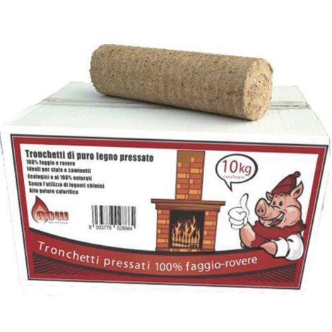 Tronchetto di Legno Pressato Abete e Rovere - 11 kg