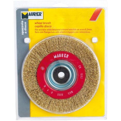Spazzola per Smerigliatrice in Acciaio 0,3 mm - 125x30x25 mm
