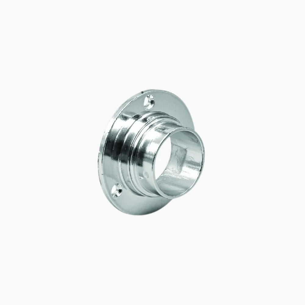 Ghiera Fissa Cromata per Tubi - d 25 mm (2 Pezzi)