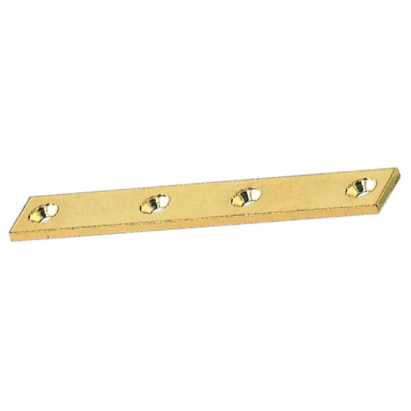 Lastrine Dritte in Ottone a 4 Fori - 8 cm (2 Pezzi)