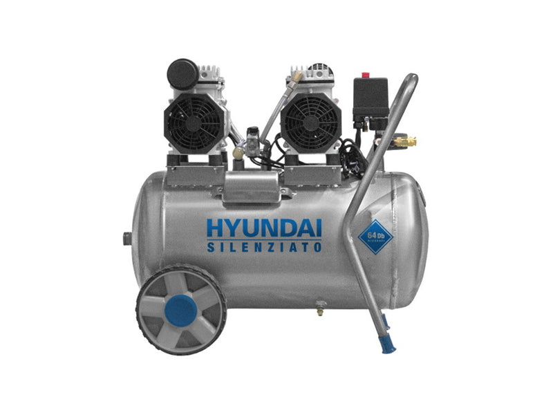 Compressore Silenziato Hyundai 50 Litri - Motore 3HP