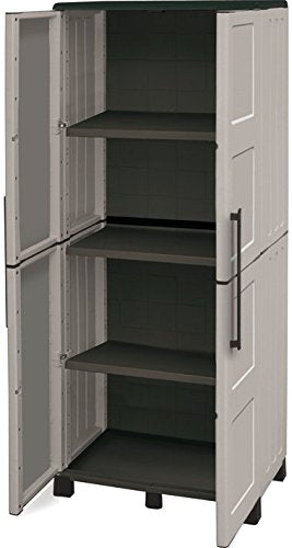 Armadio Alto in Resina con Ripiani - 68x39x173h cm