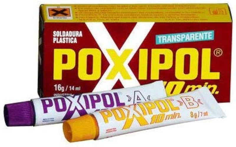 Adesivo Bicomponente Poxipol Trasparente 14 ml / 16 g