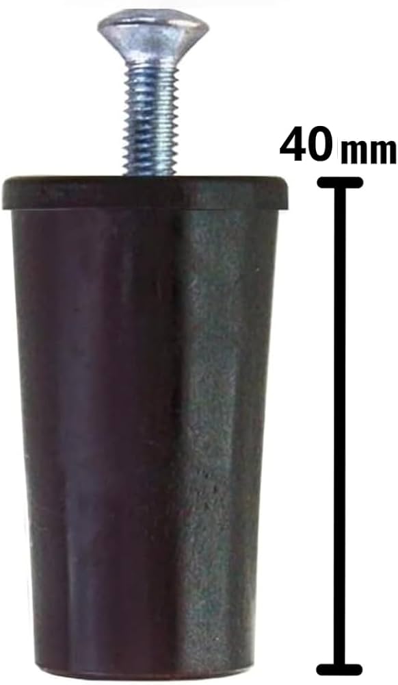 Tappi Paracolpo di Fine Corsa Extra-Lunghi - L=40 mm (Coppia) Nero