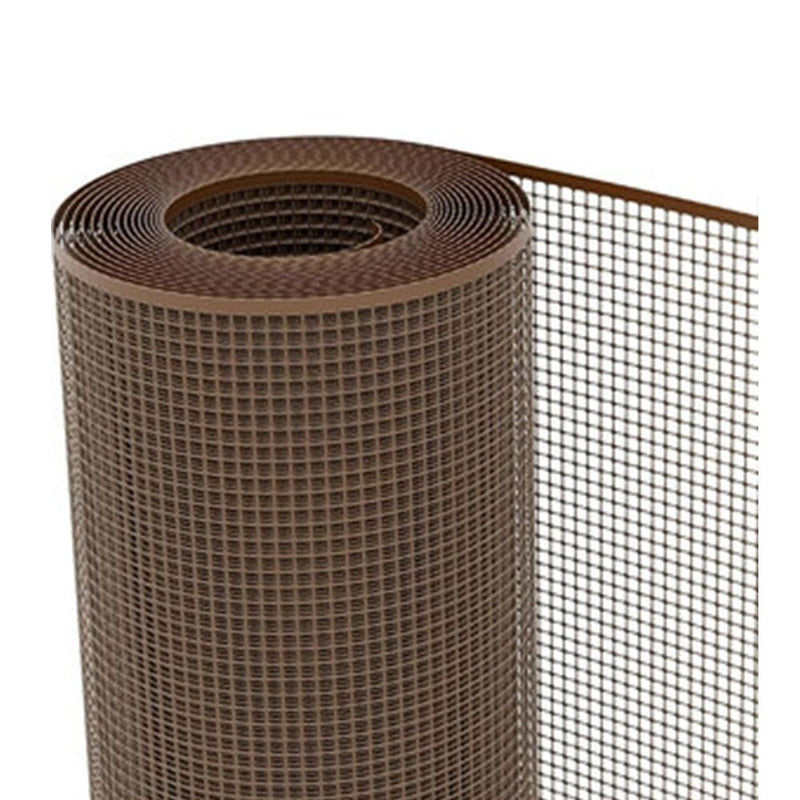 Rete in PVC Quadra per Recinzioni Marrone - Maglia 10x10 mm (h 1 mt)