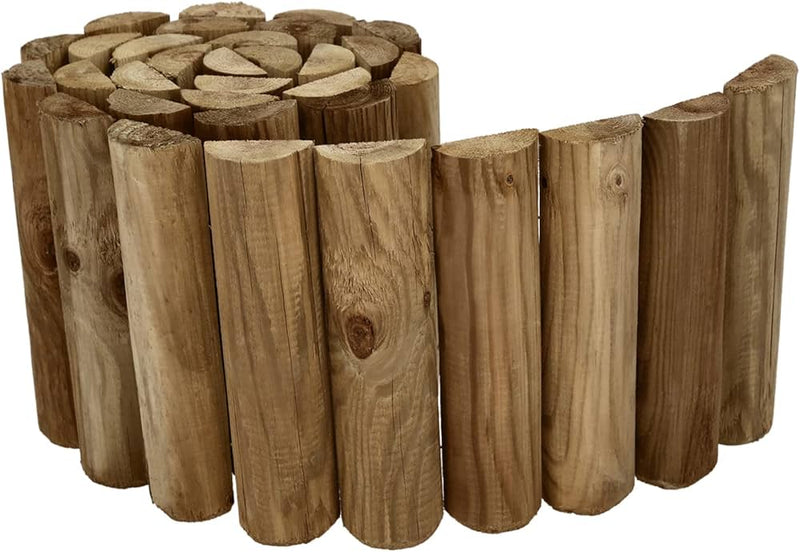 Rollborder per Aiuole in Legno di Pino - 200x20 cm