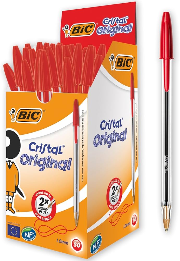 Penna a Sfera BIC Cristal Rossa