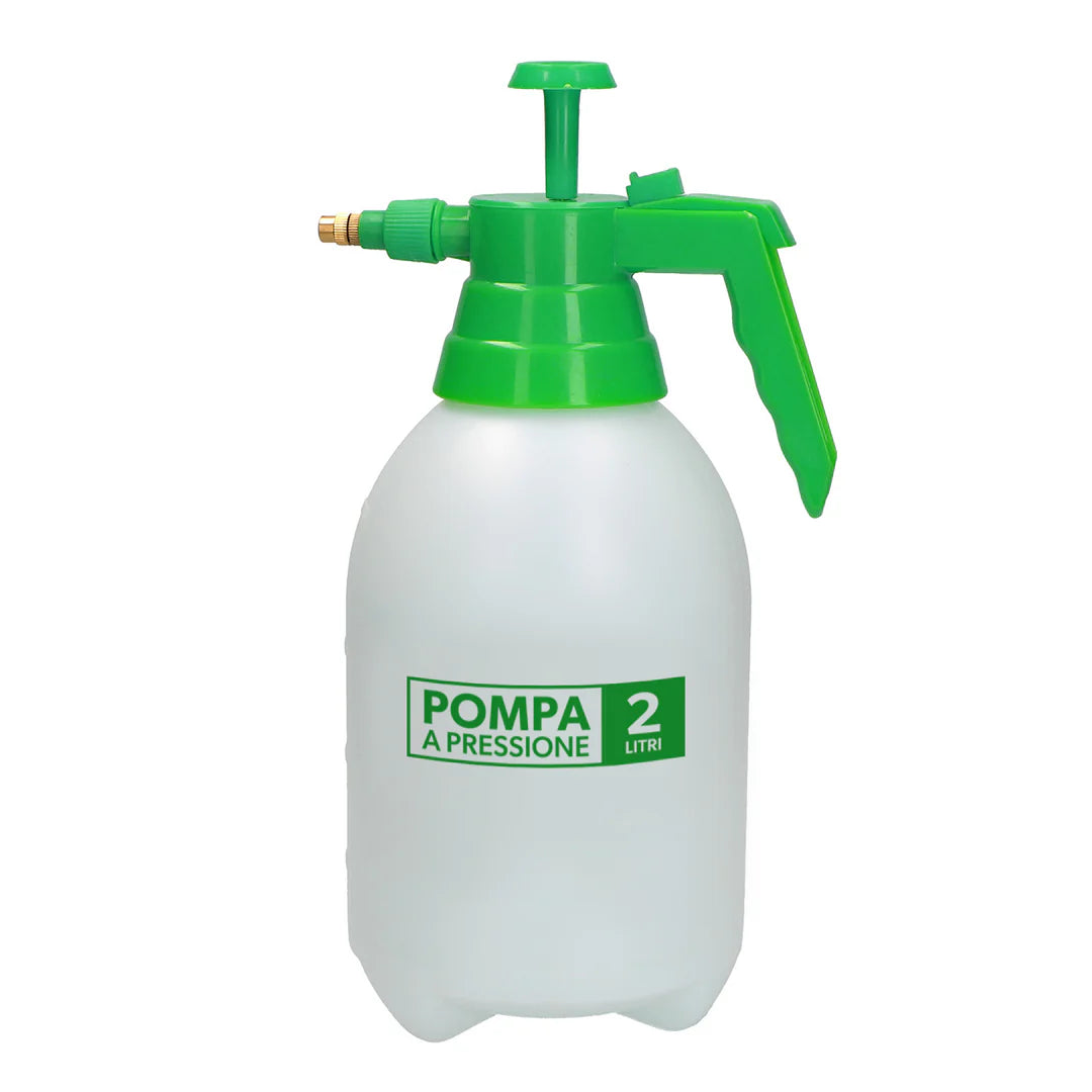 Pompa a Pressione Manuale in PVC Verde - 2 Litri