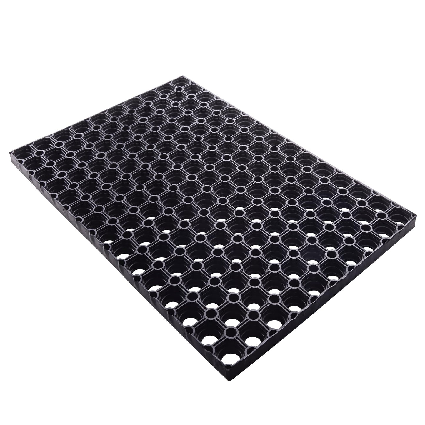 Zerbino Componibile a Quadri Robustus in PVC Nero 40x70