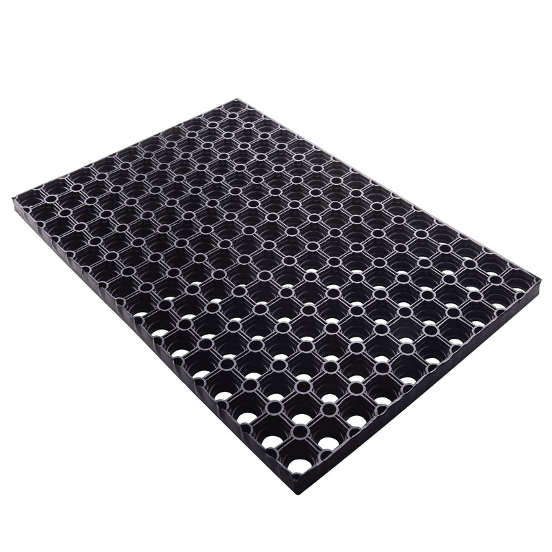 Zerbino Componibile a Quadri Robustus in PVC Nero 40x70