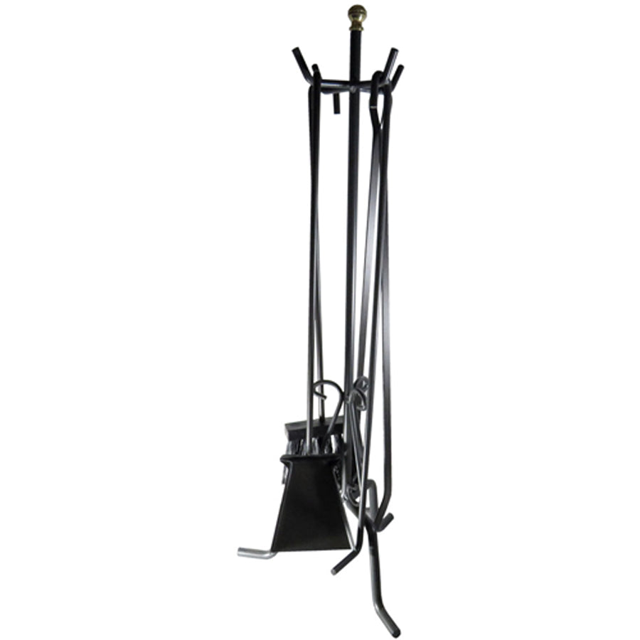 Set Accessori per Camino in Ferro Battuto - 57 cm