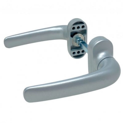 Maniglia per Infissi in Alluminio - Finitura Silver Argento