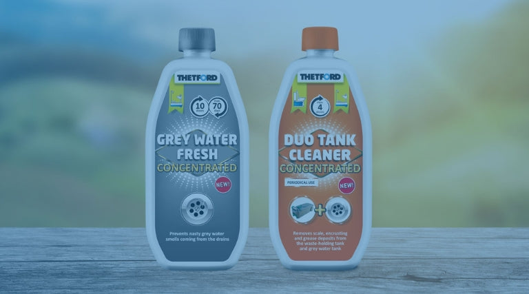 Duo Tank Cleaner Thetford 0,8L – Pulitore Profondo per Serbatoio Acque Nere e Grigie