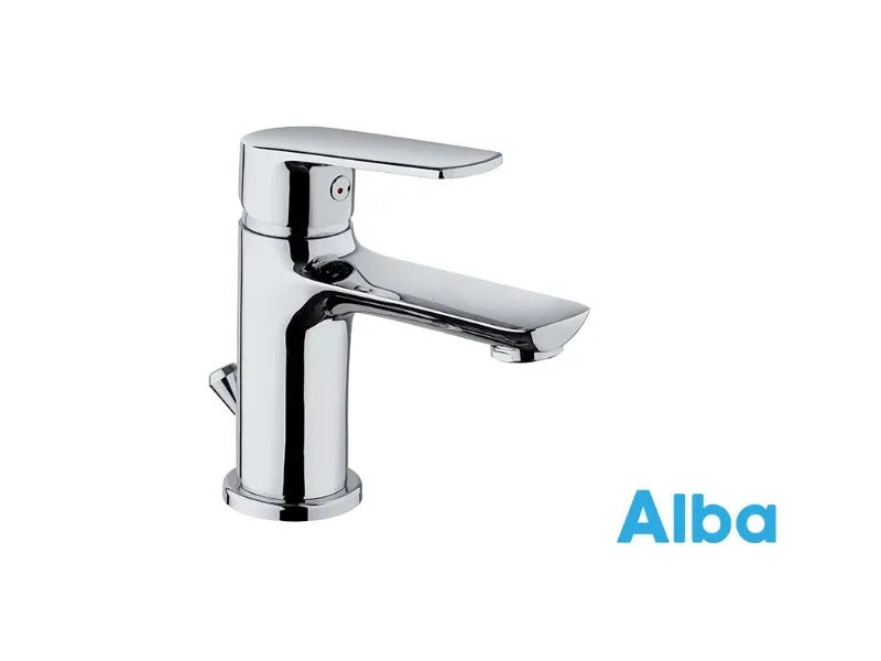 Miscelatore lavabo serie Alba con scarico