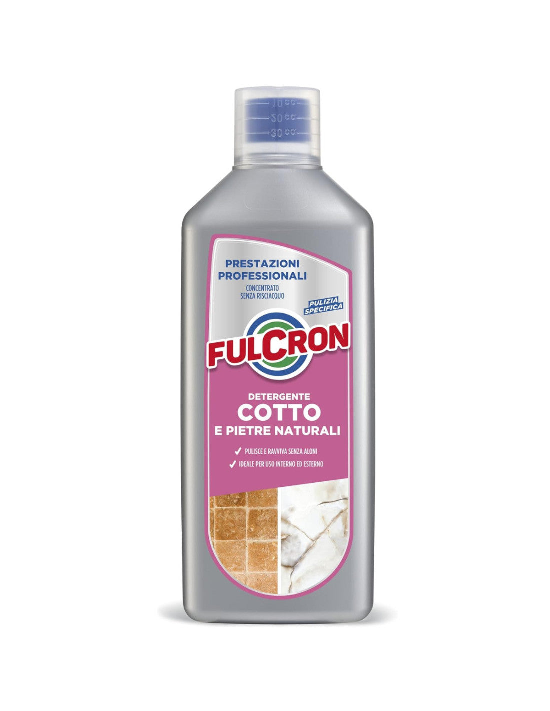 Detergente Fulcron per Cotto e Pietre Naturali – Arexons, Formula Protettiva Professionale – 1L