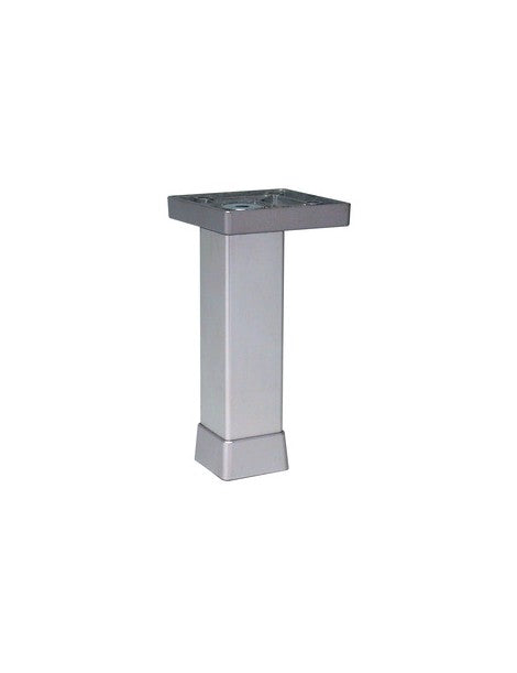 Piedino Argento 10 cm 25x25 Alluminio