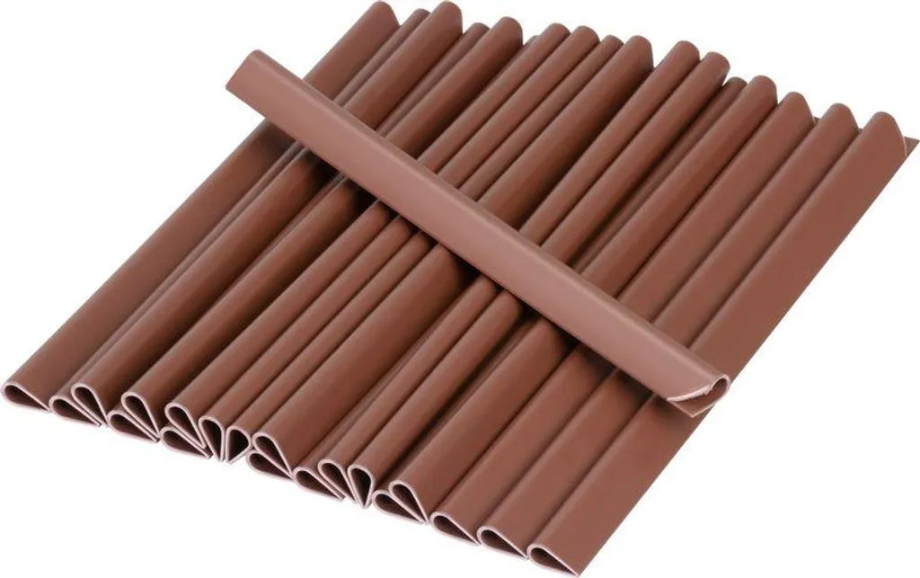Clips di Fissaggio Marroni per Frangivista - 19 cm -10 pezzi