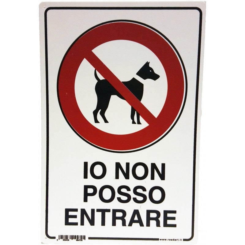 Segnaletica attenti al cane 30x20 cm