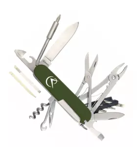 Coltello Multiuso 14 Usi Manico Verde