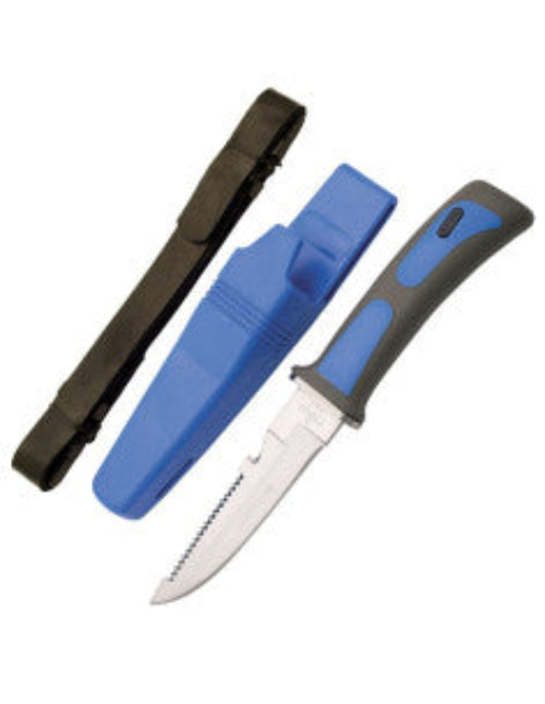 Coltello Subacqueo Lama 11.5cm Nero Blu