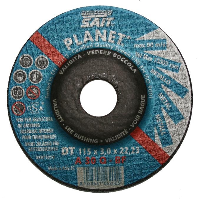 Disco Standard da Taglio per Ferro - 115x3 mm
