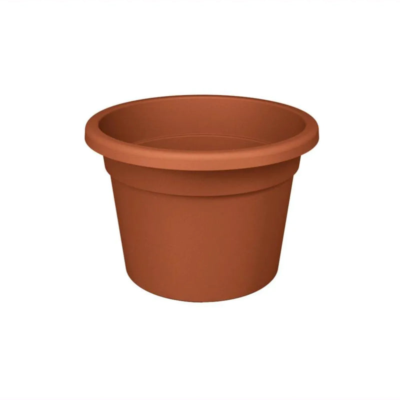 Vaso Tondo in Plastica Terracotta - 30 x 23h cm