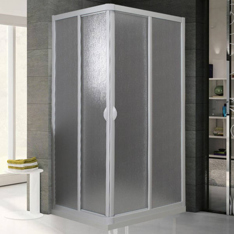 Box Doccia Vela Bianco - 70x70 cm