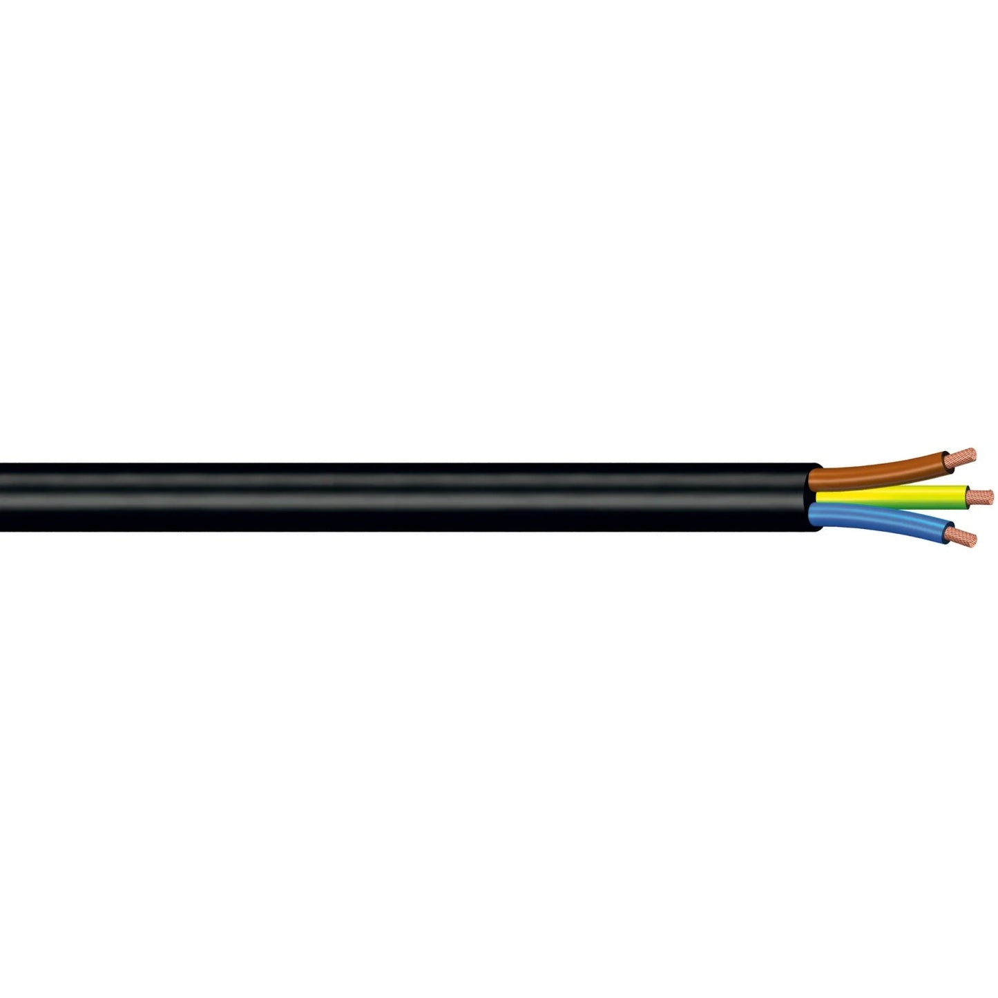 Cavo Elettrico Tripolare in Matassa 3x0.75 mm - Colore Nero