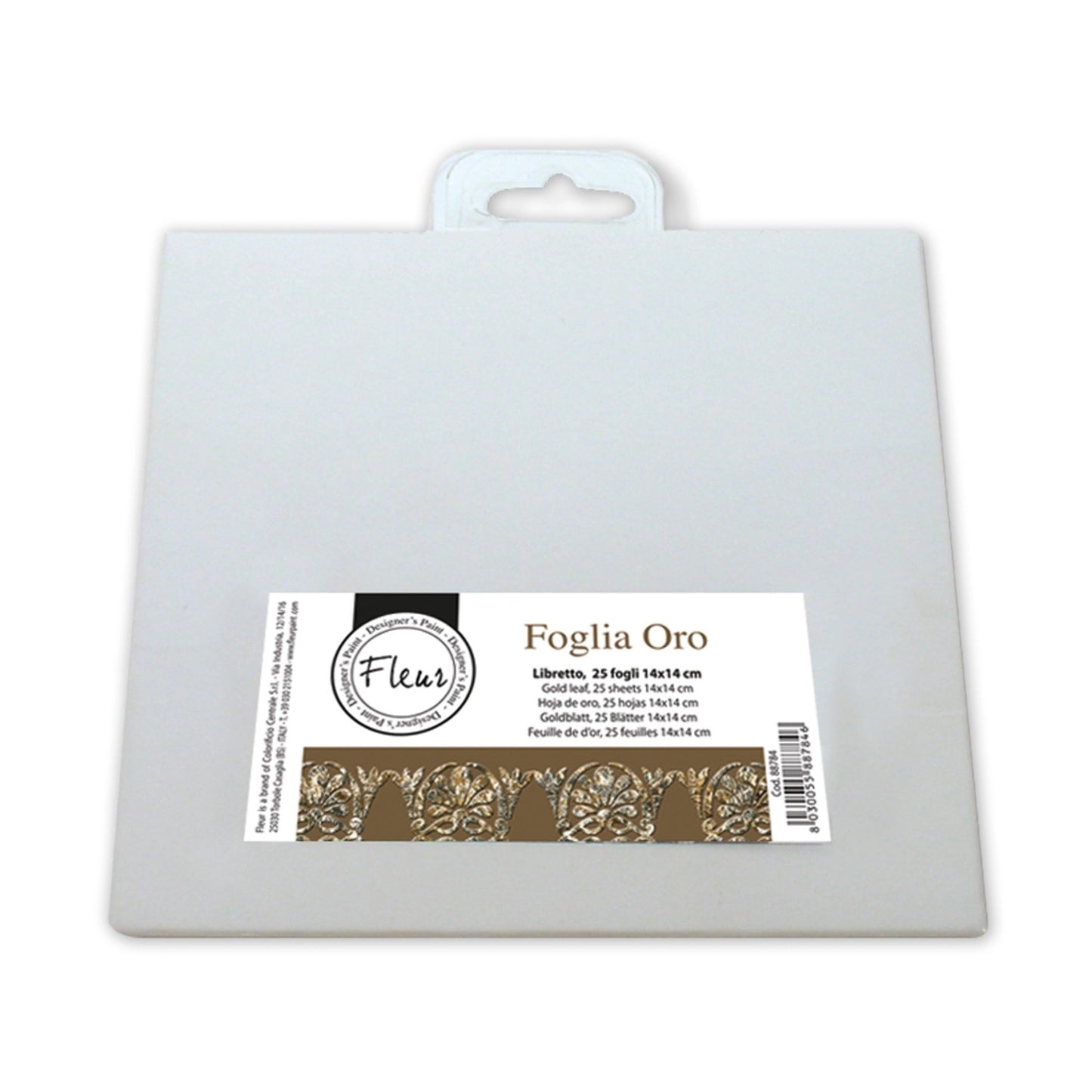 Set Foglia Oro Professionale - 25 Pezzi (14x14)