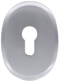 Bocchetta per Porte Cromo Satinato - Profilo Europeo