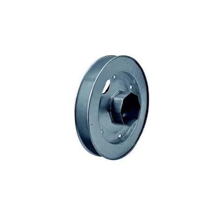 Puleggia in Acciaio Zincato per Rullo Ottagonale 60 - Diametro 20 cm
