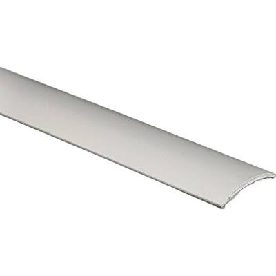 Profilo Coprisoglia Autoadesivo in Alluminio Argento - 90 cm