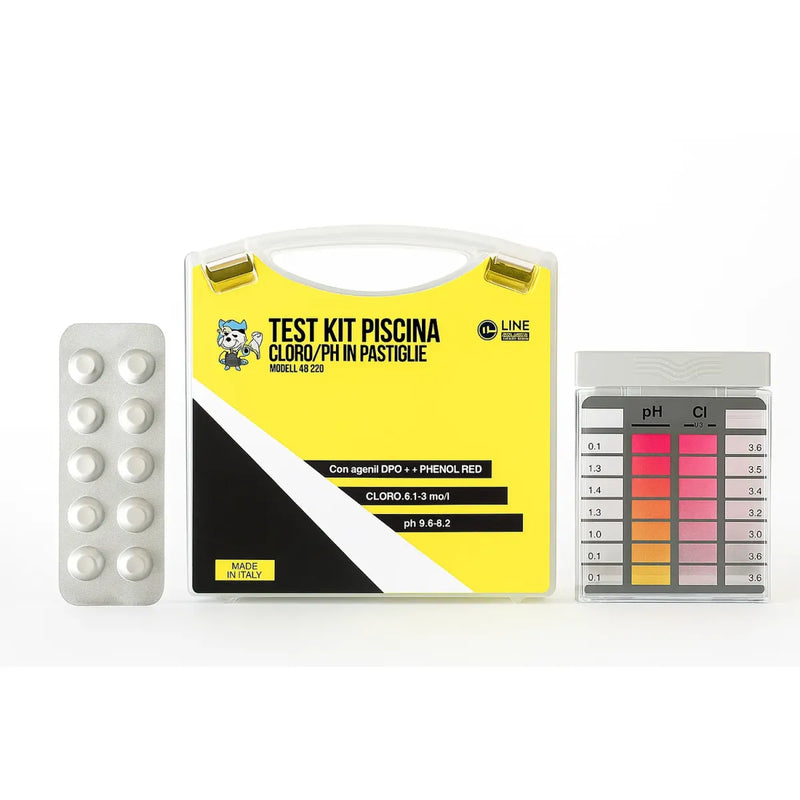 Test Kit Analisi Acqua Piscina Cloro e pH - In Pastiglie