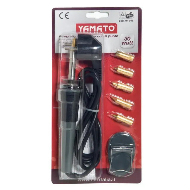 Saldatore Elettrico Yamato con Kit 6 Punte Assortite
