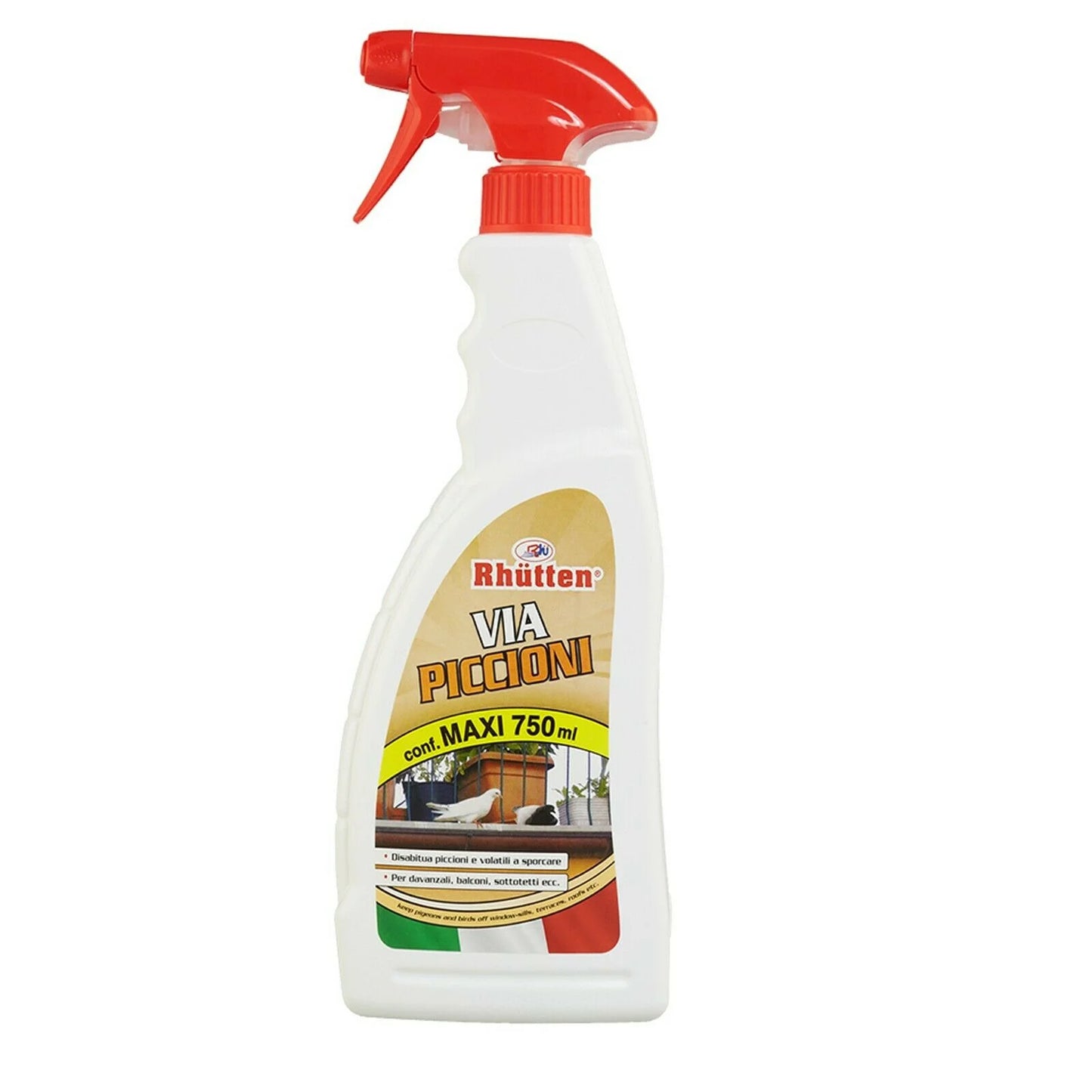 Disabituante Spray per Piccioni e Volatili Rhutten - 750ml