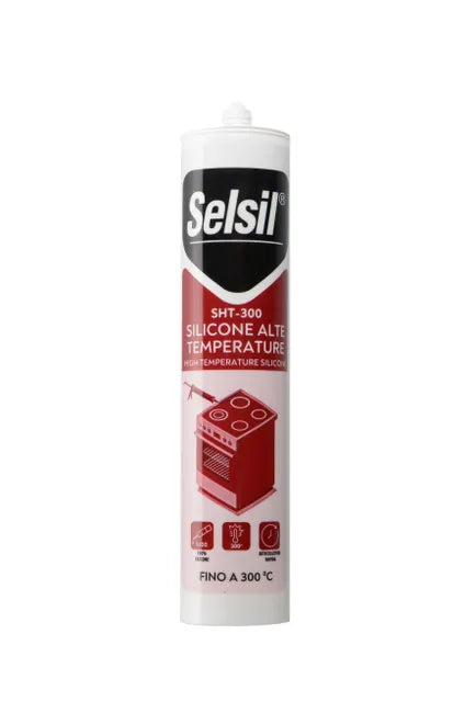Silicone Sigillante Alte Temperature Nero 310 ml – Selsil