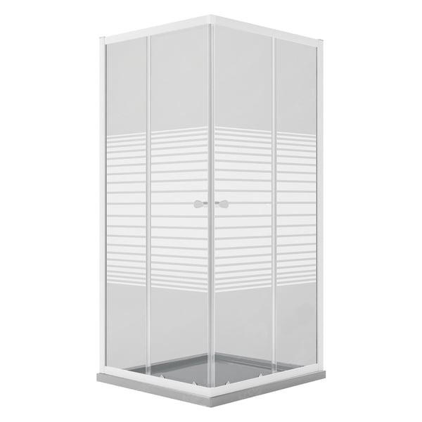 Box Doccia in vetro 2 ante - 70x90x185 cm Modello Perla
