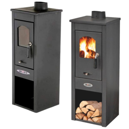 Stufa a Legna in Acciaio Era Antracite - Potenza 6,8 kW
