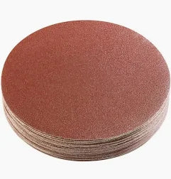 Set 10 Dischi Abrasivi Velcro - Grana 80 - 115 mm