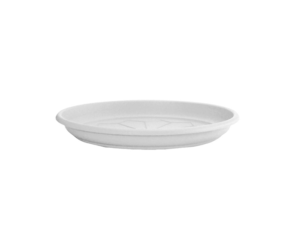 Sottovaso Tondo in Plastica Bianco - d 24 cm