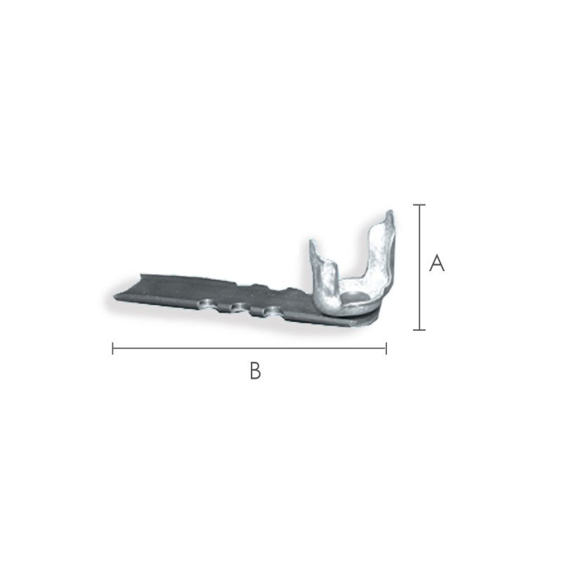 supporto a murare per cuscinetto Ø 42mm