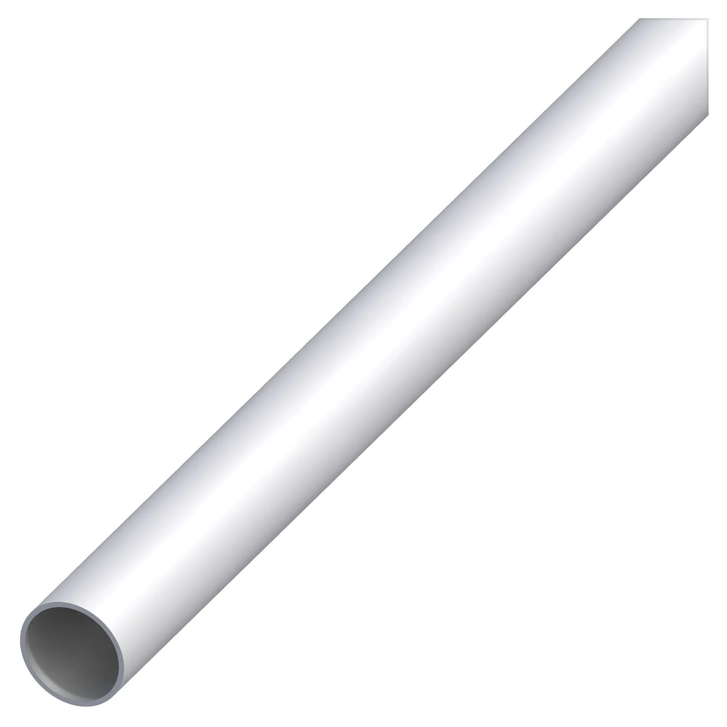 Tubo Tondo in Alluminio Anodizzato Argento - d 12x1 mm (1 mt)