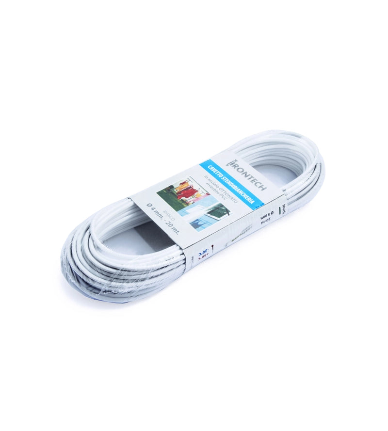 Cavetto in Acciaio Ottonato Plastificato 4 mm - Confezione 10 mt