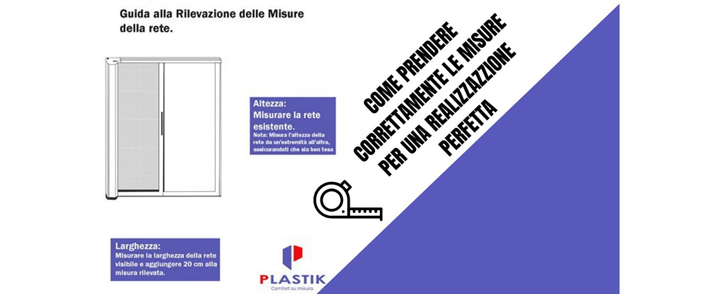 Rete di ricambio su misura per zanzariera a rullo. Zanzariera Vericale-Plastik2