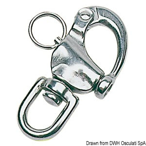 Moschettone Spinnaker 70mm Inox