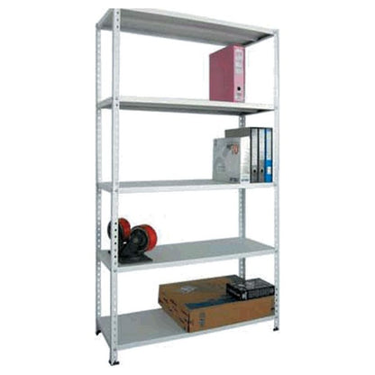 Scaffale Metallico Completo in Kit a Bulloni - 100x40x200h cm